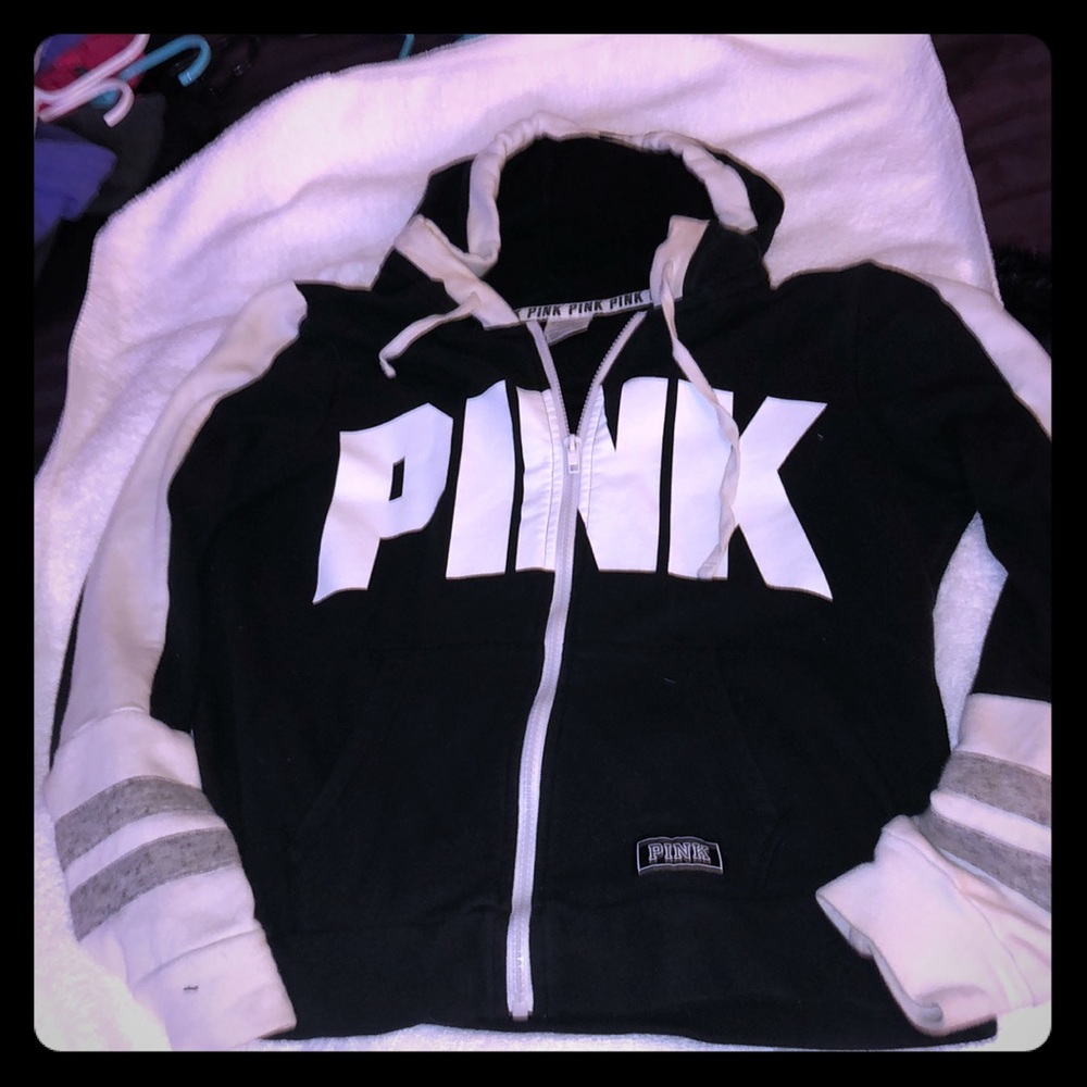 Pink hoodie full zip